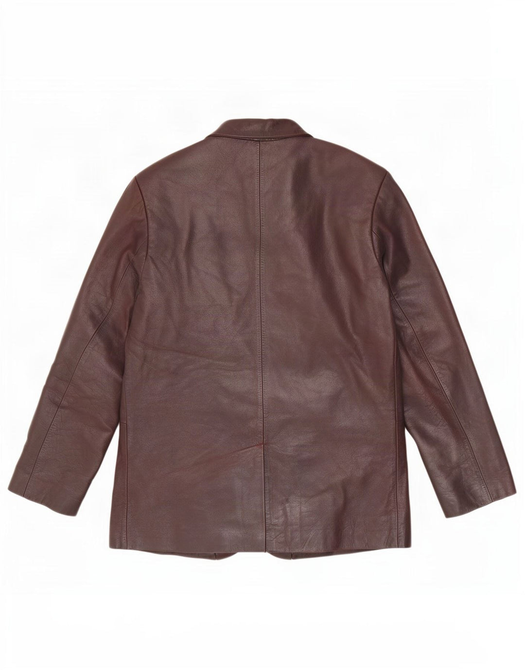Ben Sherman muška kožna jakna s 3 gumba UK 38 srednje smeđa