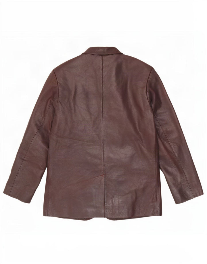 Ben Sherman muška kožna jakna s 3 gumba UK 38 srednje smeđa