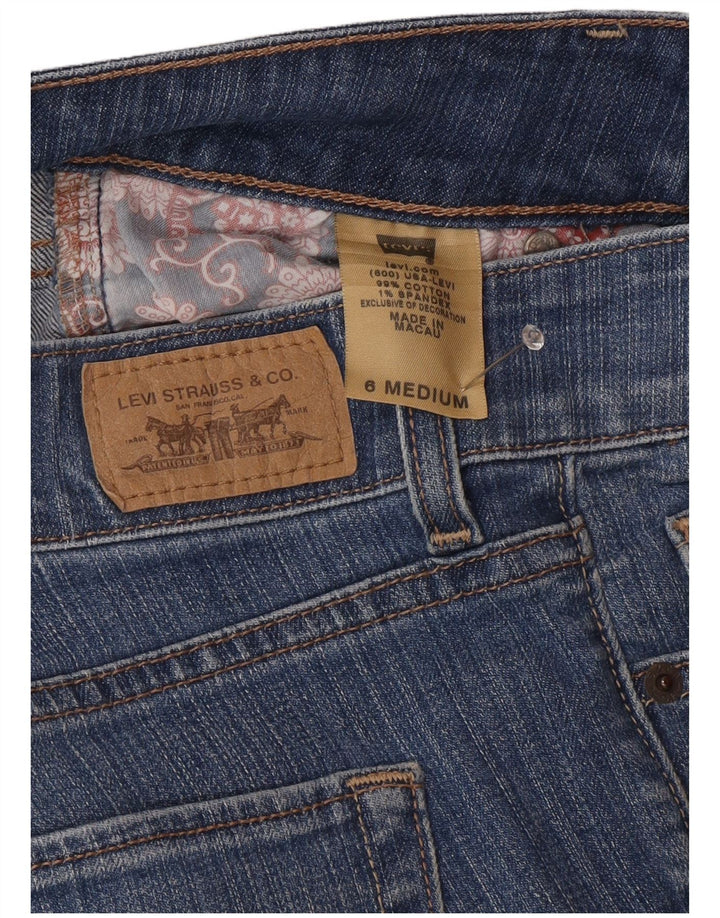 Levi's ženske uske traperice US 6 srednje W30 L30 plavi pamuk