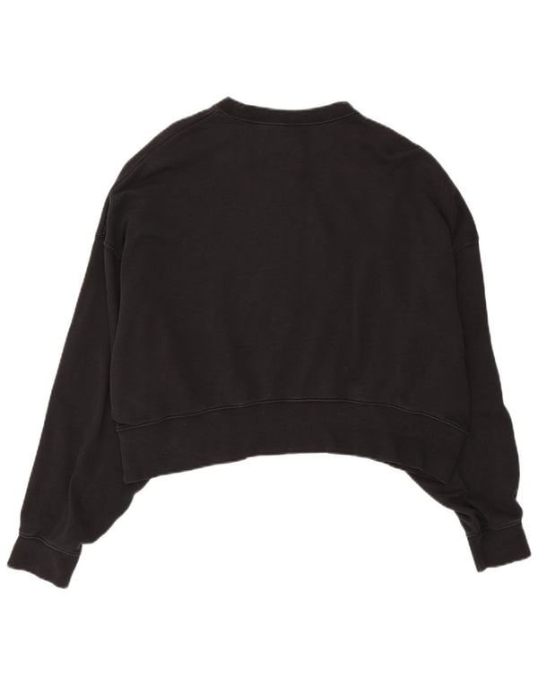 Nike ženski kratki kratki džemper UK 10 mali crni pamuk