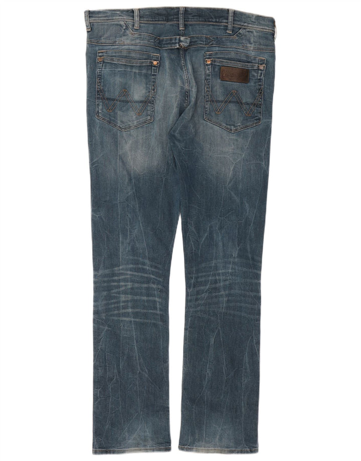 Wrangler Mens Ben Slim Jeans W38 L34 Plavi pamuk
