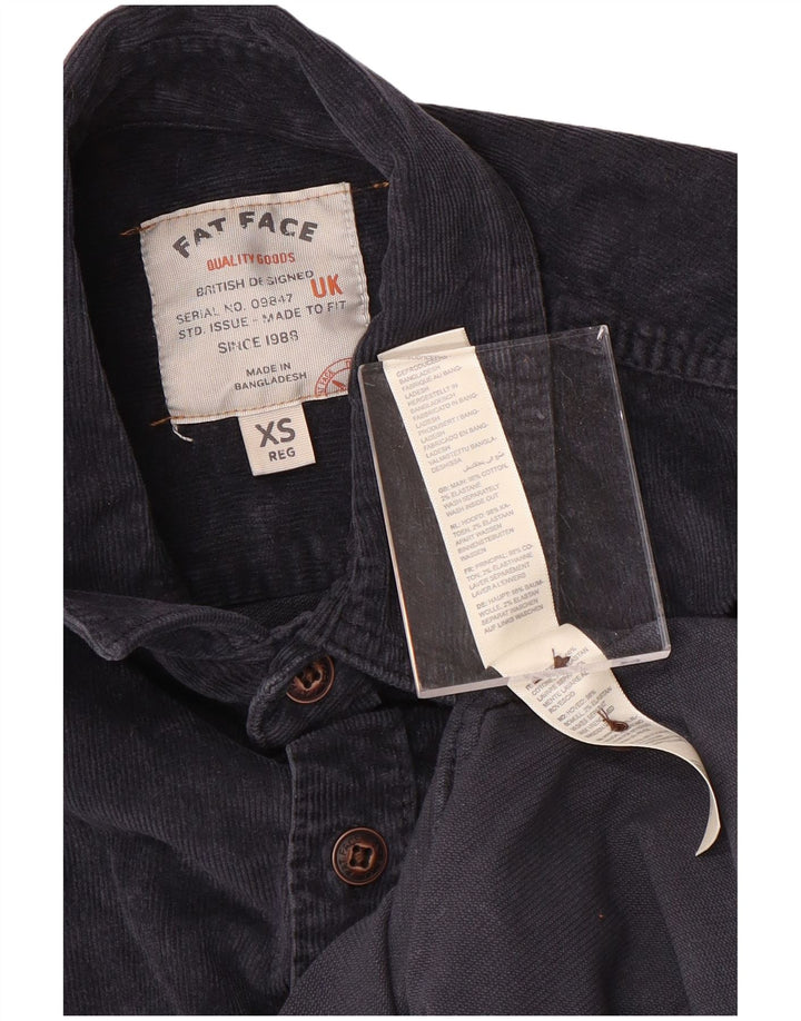 FAT FACE Muška košulja od samta XS tamnoplavi pamuk