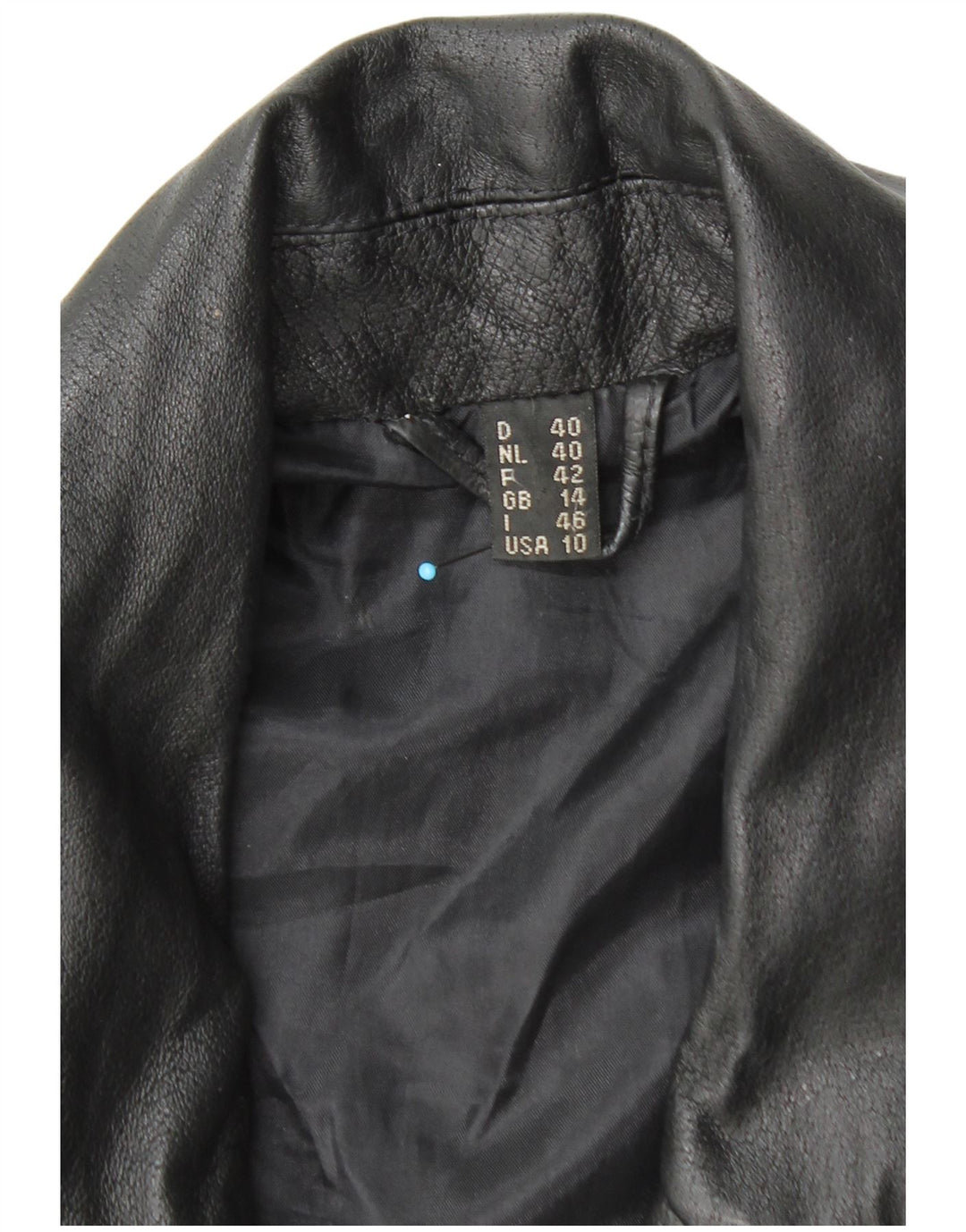 Front Line ženska kratka kožna biciklistička jakna UK 14 velika crna koža