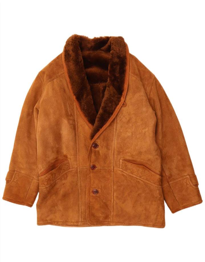 Vintage muška jakna s ovčicama UK 40 Large Brown