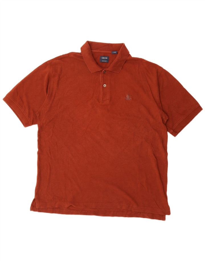 Izod muška polo majica velika kestenjasta pamuk