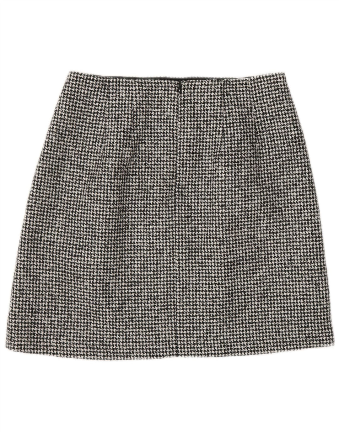 Ženska mini suknja Massimo Dutti mala W26 crna vunena guma