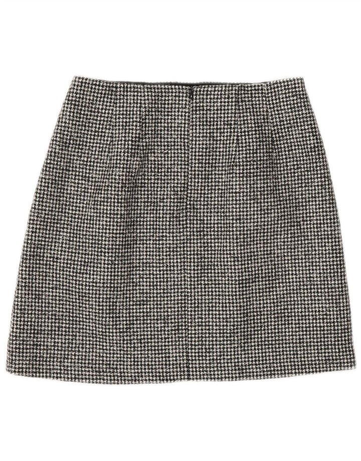Ženska mini suknja Massimo Dutti mala W26 crna vunena guma