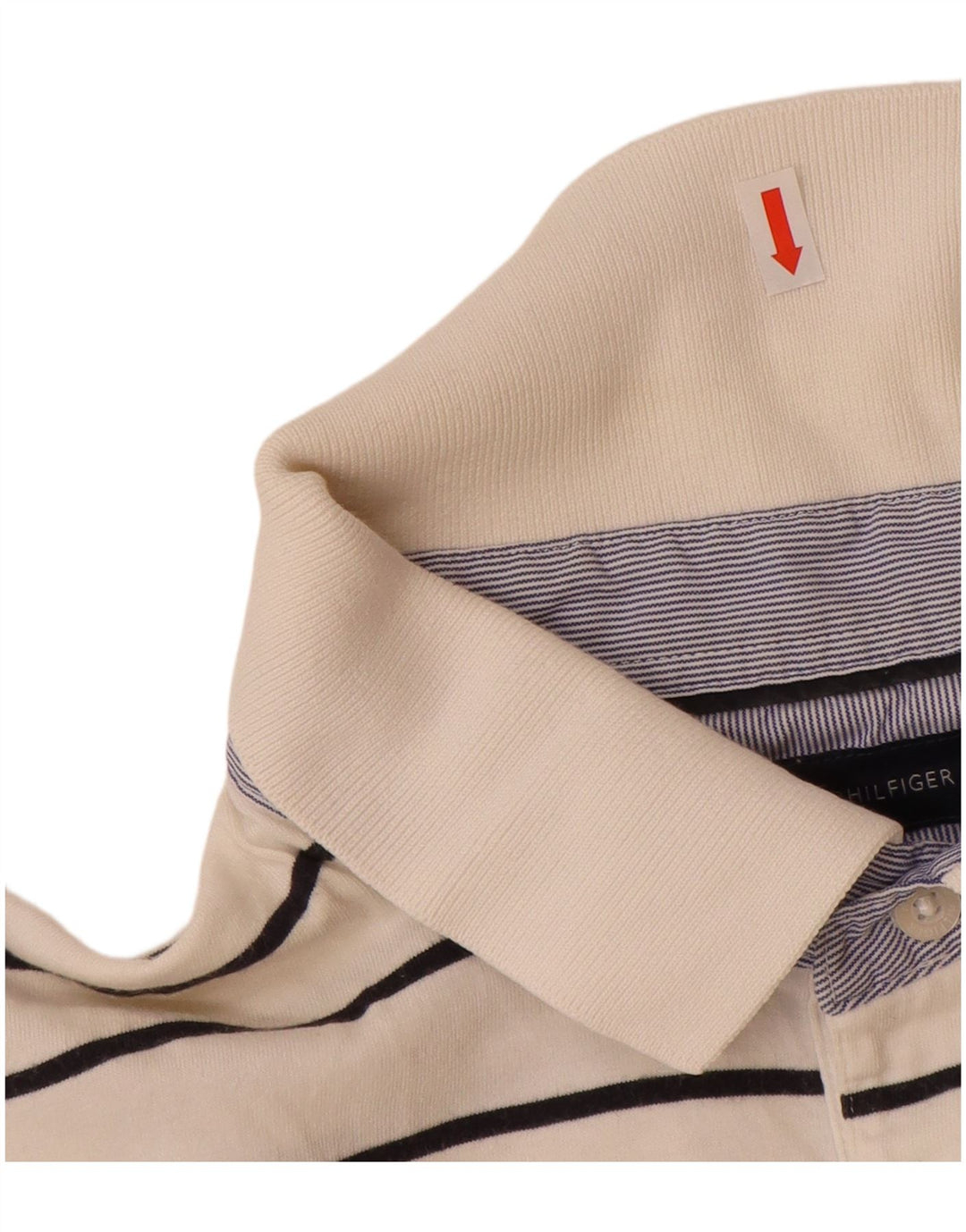 TOMMY HILFIGER Velika muška polo majica, pamuk na bijele pruge