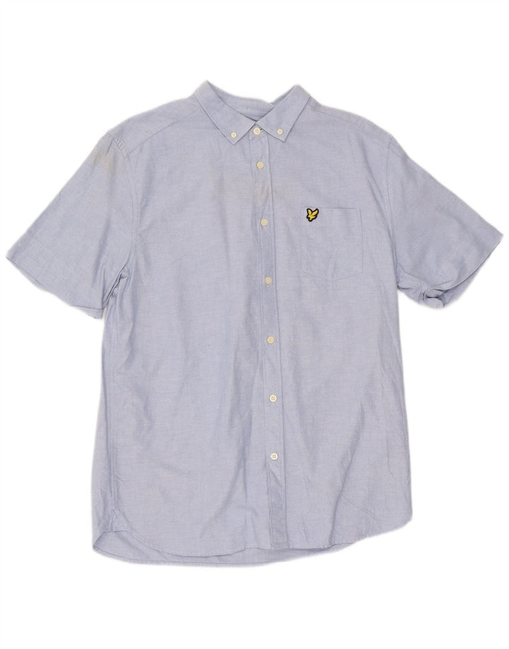 Lyle & Scott muška majica kratkih rukava Velika plava pamučna majica