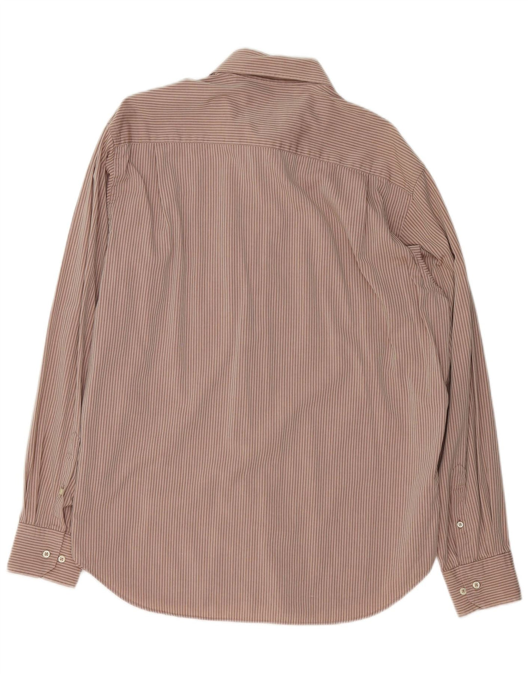 TRUSSARDI muška košulja veličina 42 16 1/2 velike smeđe pamučne pruge