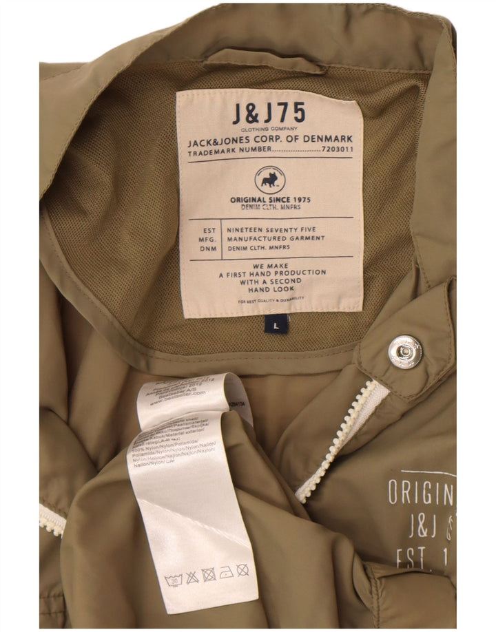Jack & Jones muška kišna jakna UK 40 Large kaki najlon
