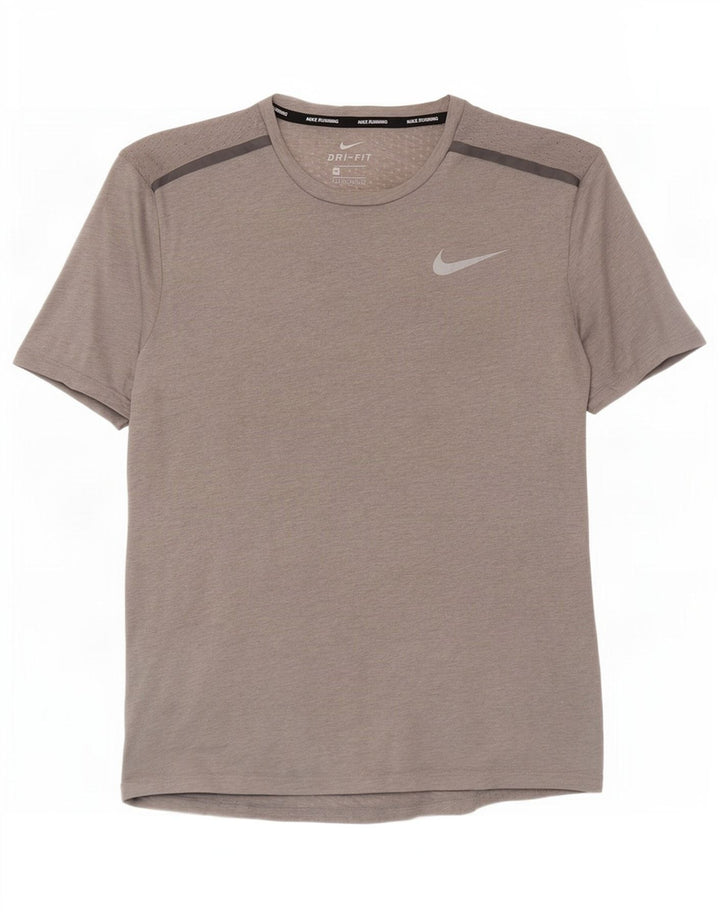 Nike Dri Fit majica kratkih rukava srednje sivi poliester