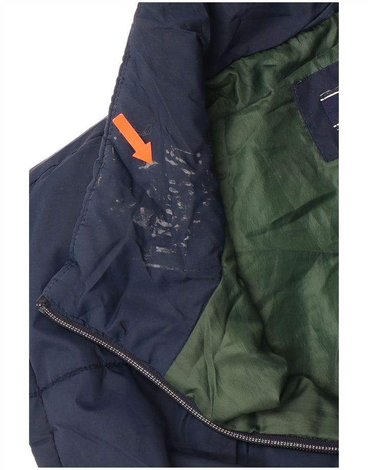 IZOD muška podstavljena jakna UK 42 XL tamnoplavi poliester
