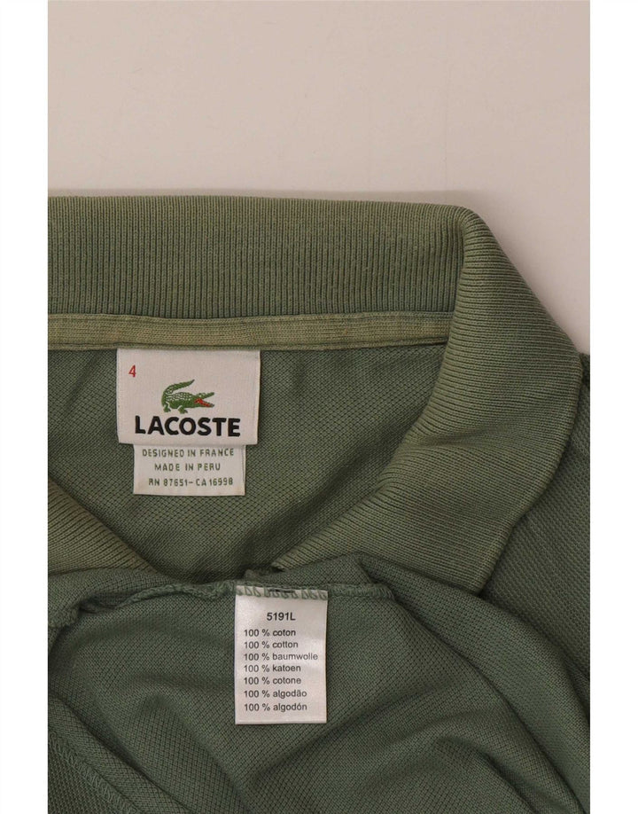 Lacoste muška polo majica veličine 4, srednje zeleni pamuk