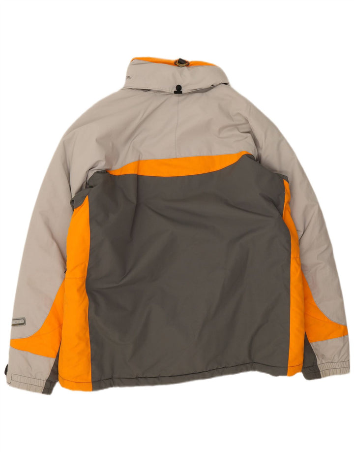 Columbia muška skijaška jakna s kapuljačom UK 40 Large Gray Colourblock poliamid