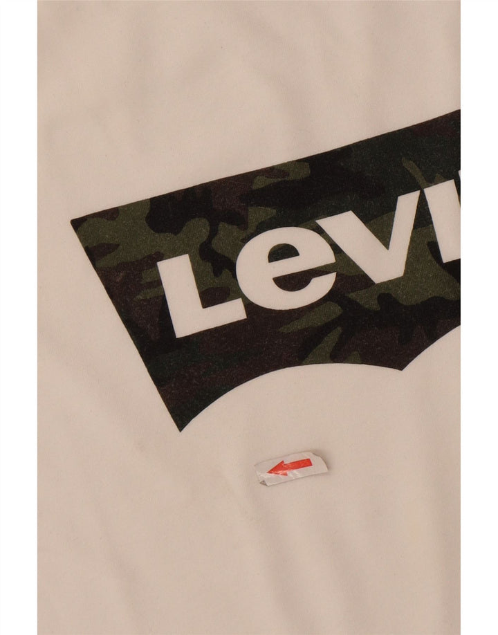 Levi's gornji dio majice s grafičkim motivima 2XL bijeli pamuk