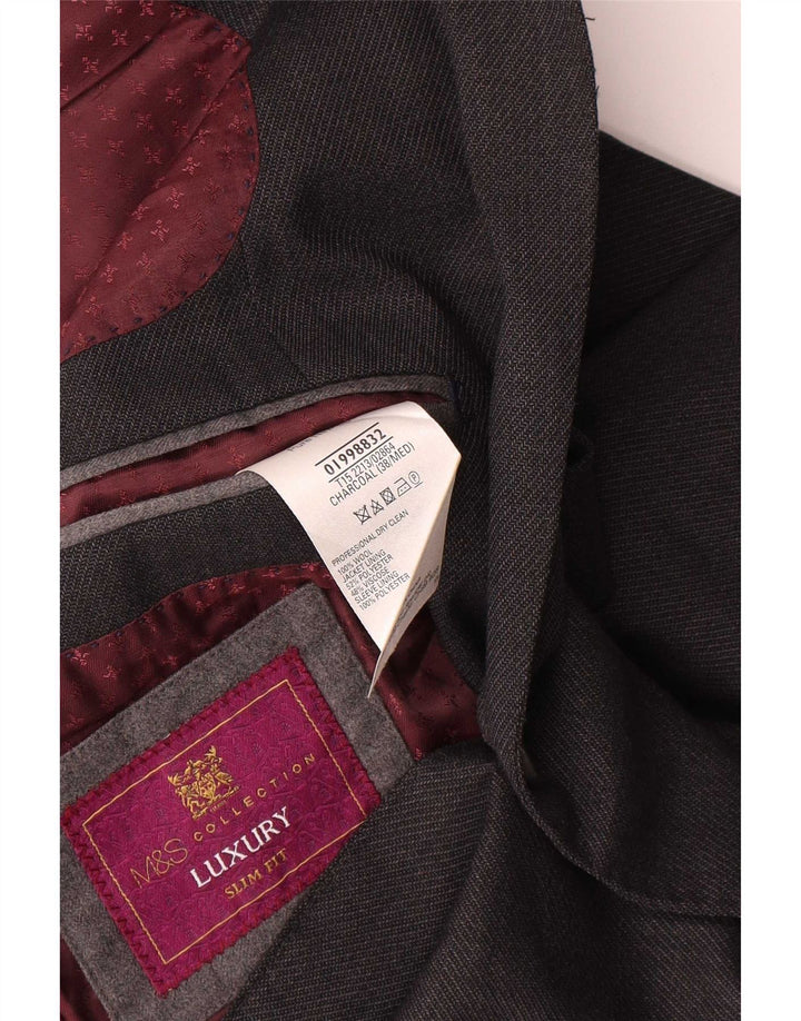 Marks & Spencer muška uska jakna sa 2 gumba UK 38 srednje siva vuna
