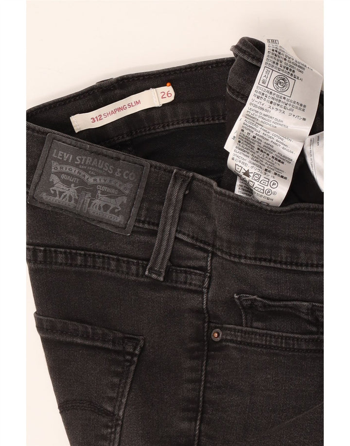 LEVI'S Ženske 312 uske traperice W26 L30 Sivi pamuk