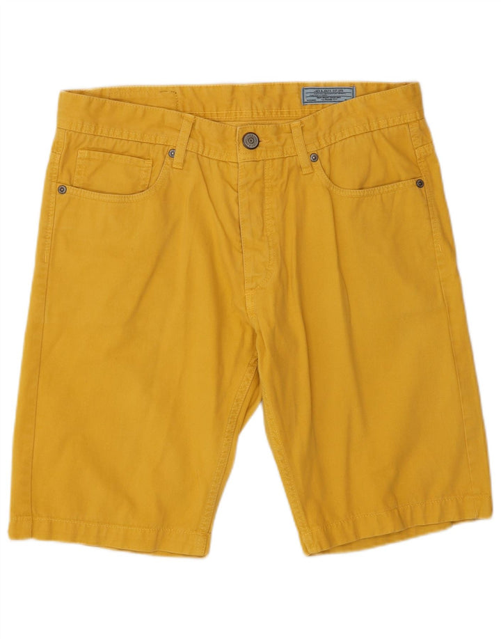 Jack & Jones muške ležerne kratke hlače srednje veličine W32 žuti pamuk