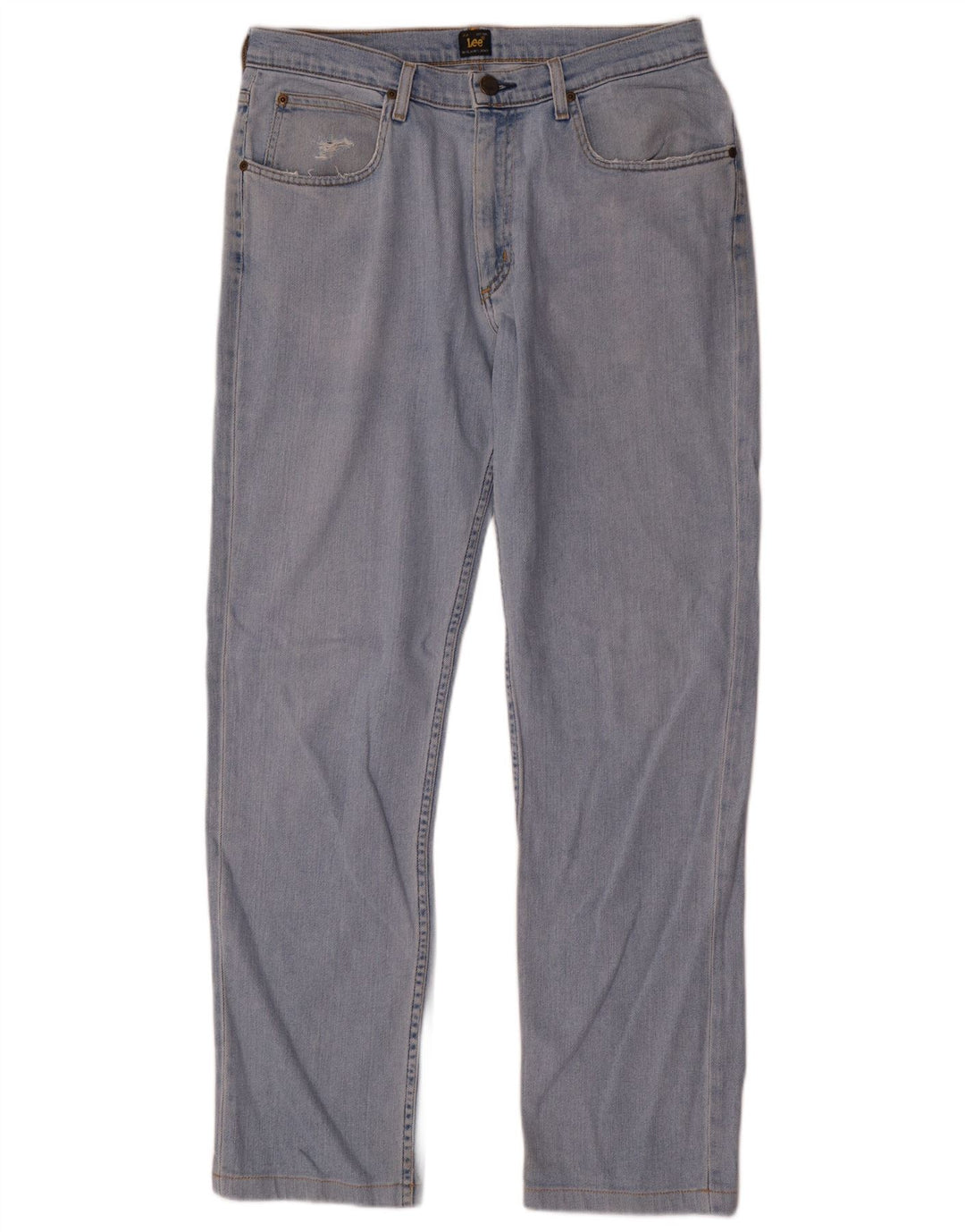 Lee Mens Brooklyn Straight Jeans W33 L32 Plavi pamuk
