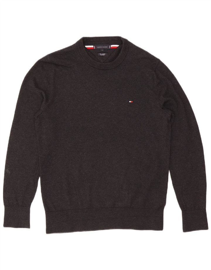 Tommy Hilfiger muški džemper s okruglim izrezom, srednje sivi pamuk