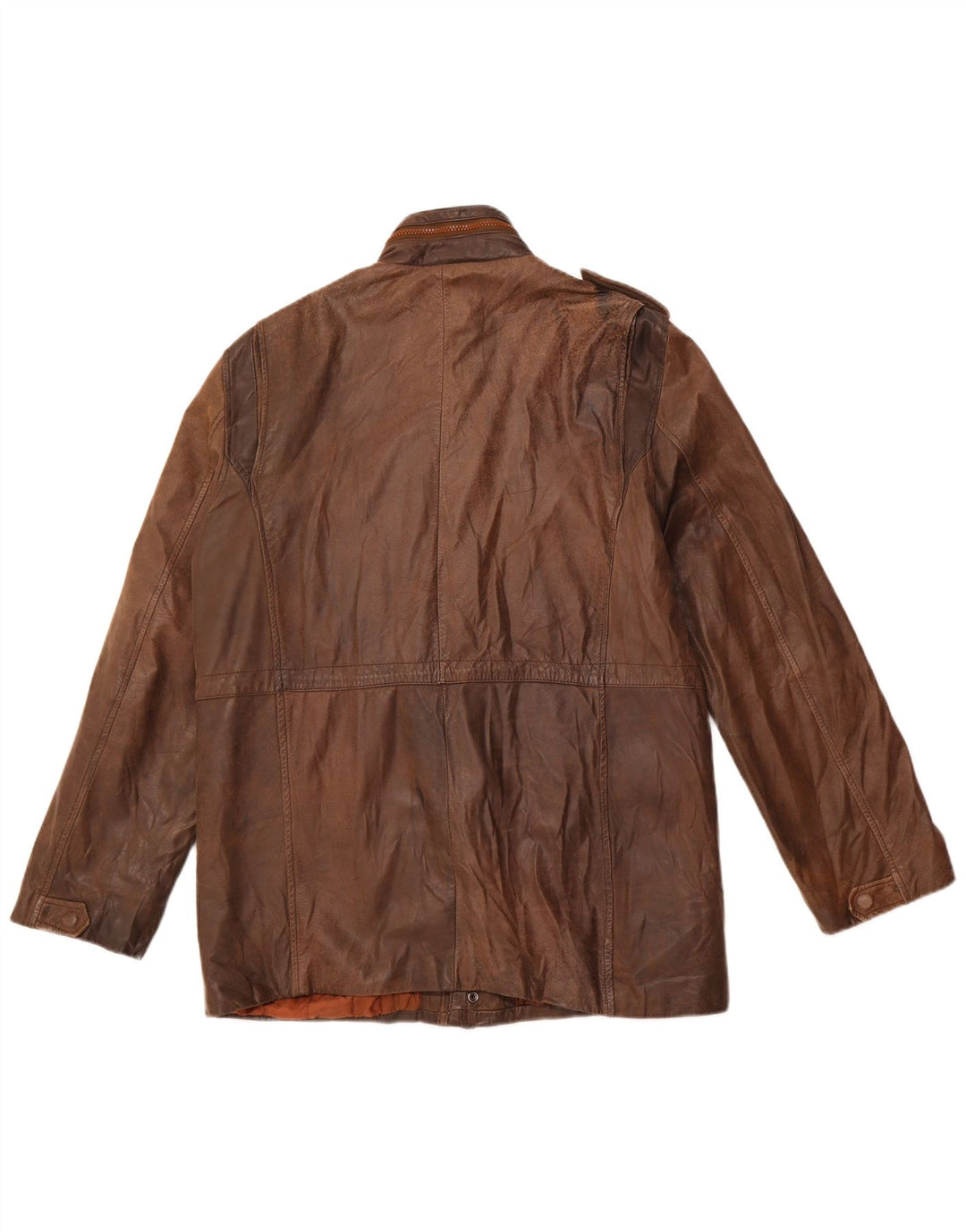 Vintage muška vojna kožna jakna UK 38 srednje smeđa koža