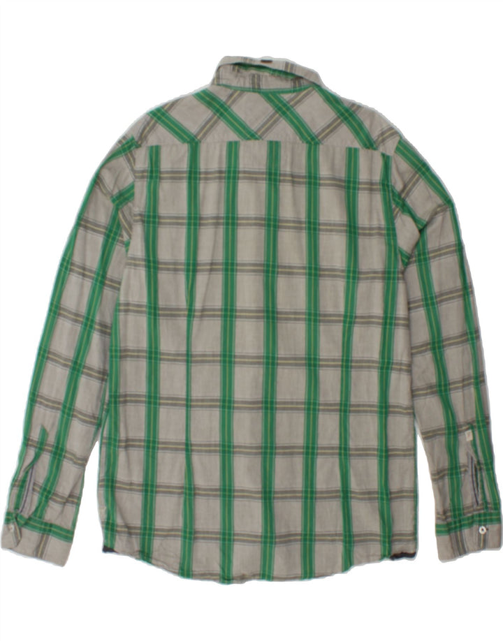 GUESS Mens Shirt UK 40 Medium Grey Check Cotton Vintage Guess and Second-Hand Guess from Messina Hembry 