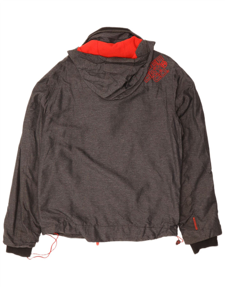 SUPERDRY muška jakna vjetrovka s kapuljačom UK 38 srednje sivi poliester