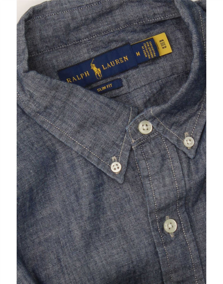Ralph Lauren muška uska košulja srednje tamnoplava