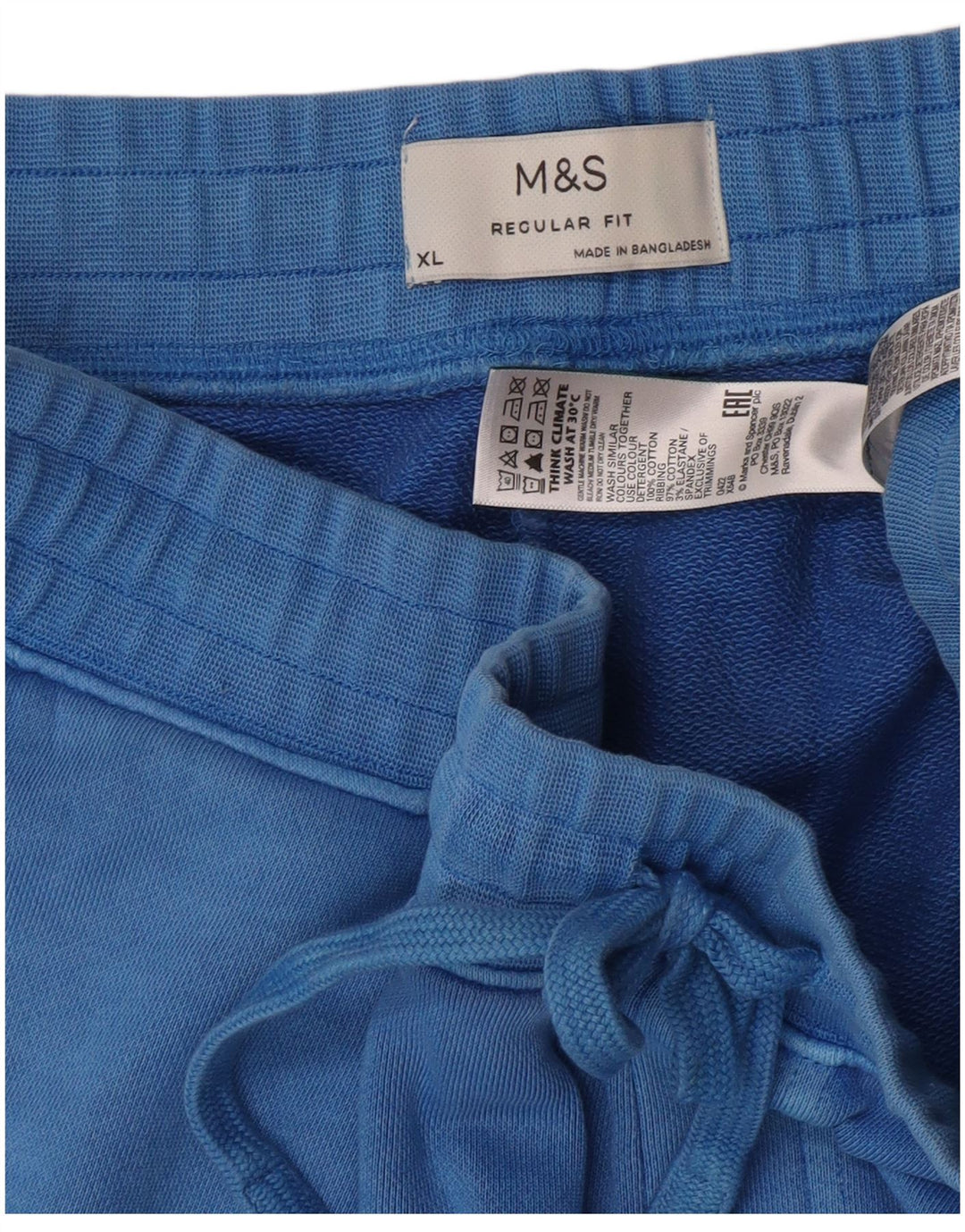 Marks & Spencer muške sportske kratke hlače regularnog kroja XL, plavi pamuk