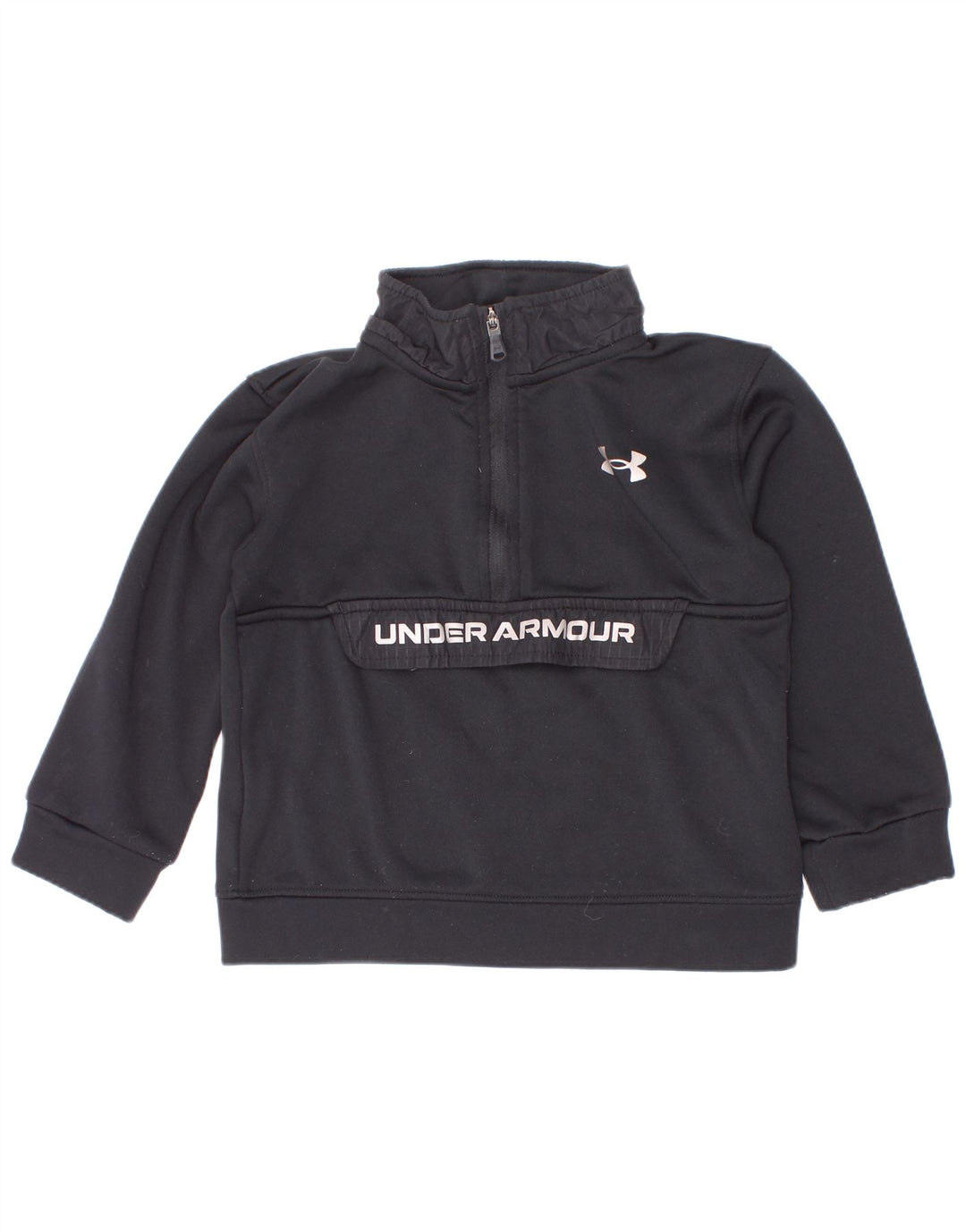 Under Armour dječački džemper s izrezom s patentnim zatvaračem, 2-3 godine, crni