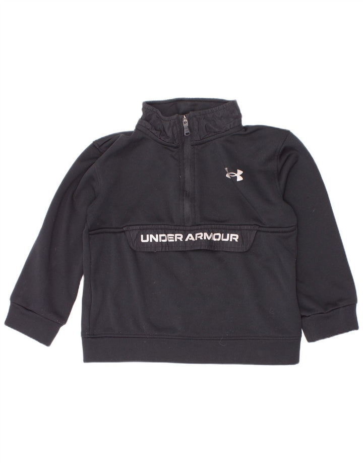 Under Armour dječački džemper s izrezom s patentnim zatvaračem, 2-3 godine, crni