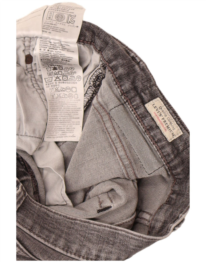 Levi's muške uske traperice W32 L32 sivi pamuk