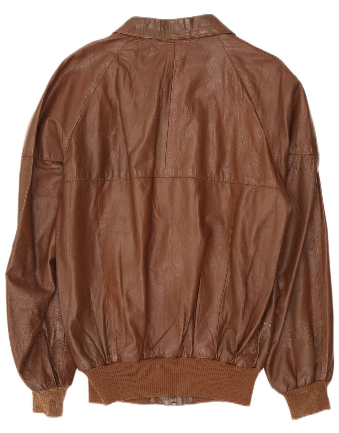 Vintage muška kožna jakna UK 38 srednje smeđa