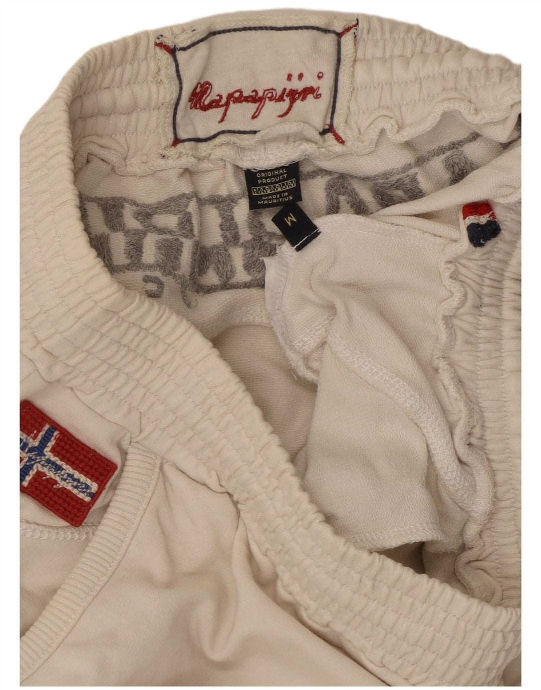 NAPAPIJRI Ženska trenirka s grafičkim motivima, Joggers hlače UK 12 srednje bijele boje