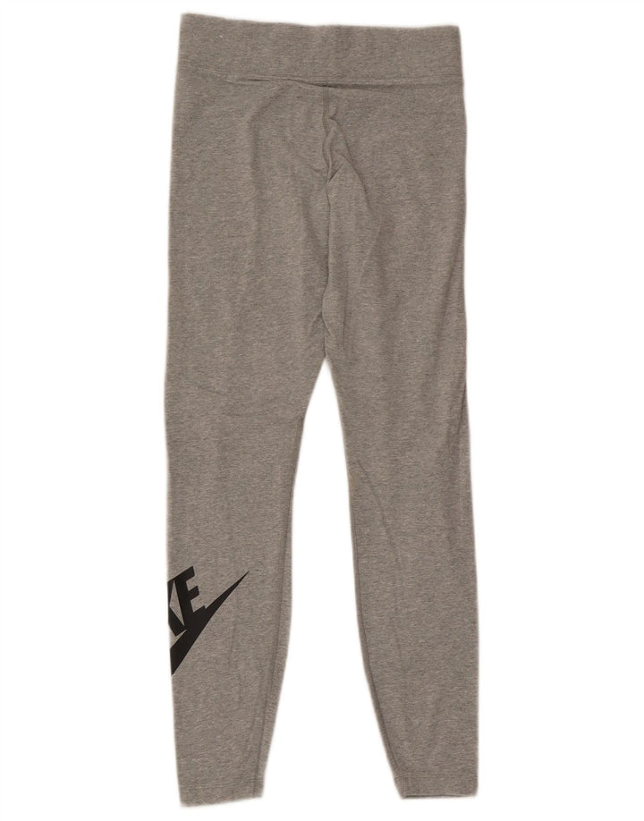 Nike ženske grafičke tajice UK 8 male sive pamučne