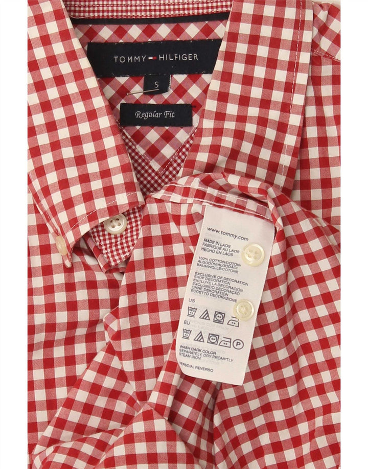Tommy Hilfiger muška majica standardnog kroja Mala crvena pamuk od ginghama