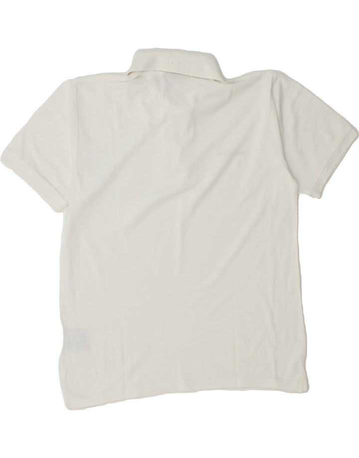 DIADORA Womens Polo Shirt UK 14 Medium White Cotton Vintage Diadora and Second-Hand Diadora from Messina Hembry 