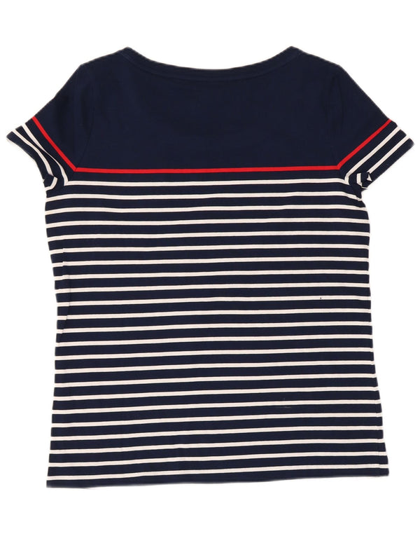 Ralph Lauren Ženska majica kratkih rukava UK 12 Srednji tamnoplavi pamuk na pruge