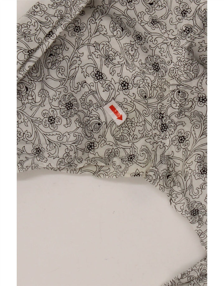 TED BAKER Muška košulja, veličina 3, srednje bijeli cvjetni pamuk