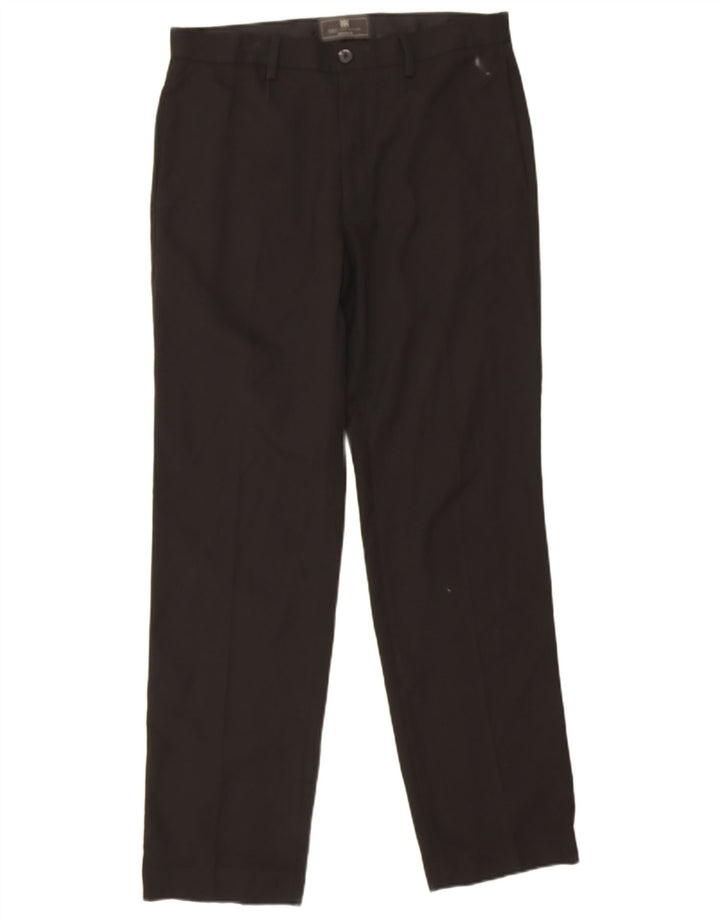 Marks & Spencer ženske ravne chino hlače W32 L31 crni poliester