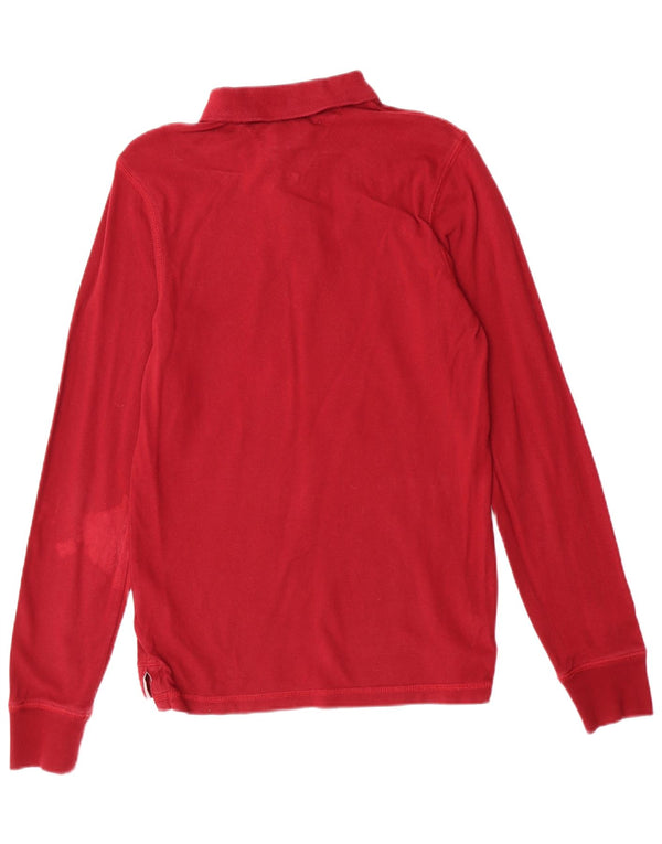 Tommy Hilfiger muška ragbi polo majica s grafičkim motivima, mala bordo pamuk