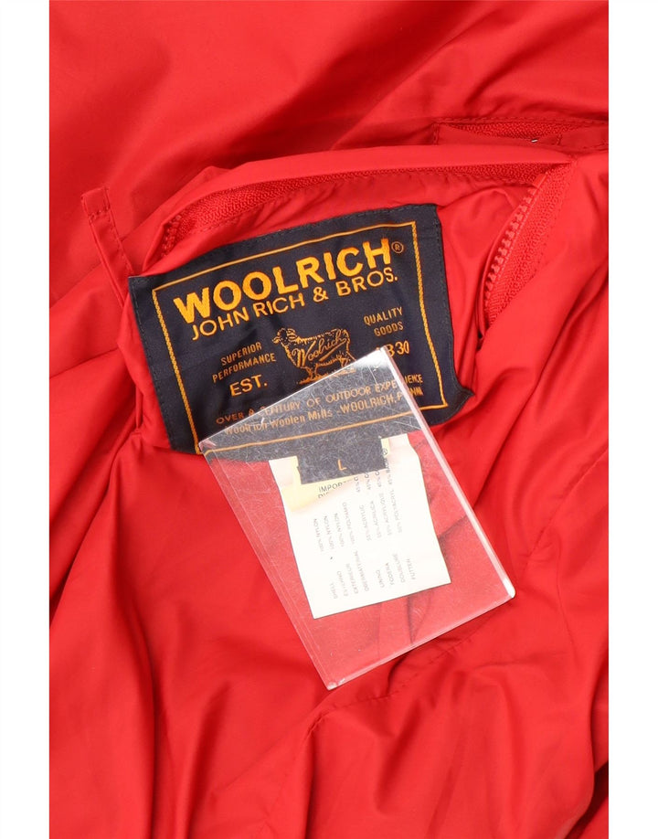 WOOLRICH Muška bomber jakna UK 40 Large Red Nylon