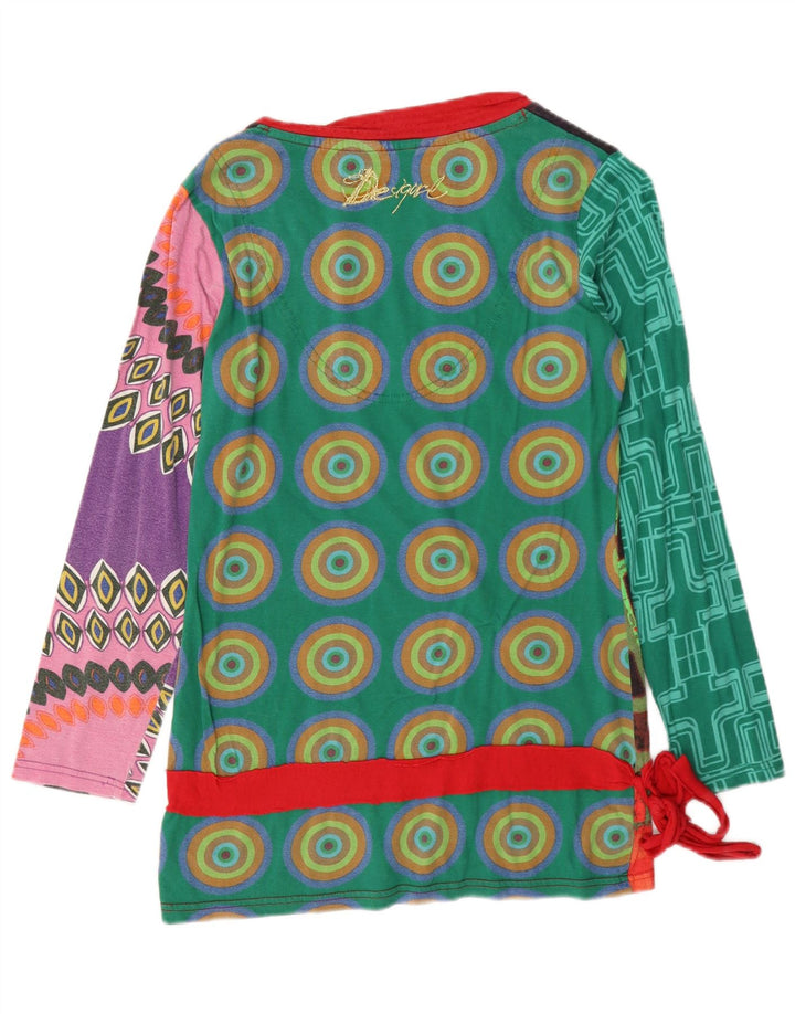 Desigual ženska majica dugih rukava s grafikama UK 14 velikih raznobojnih geometrijskih oblika