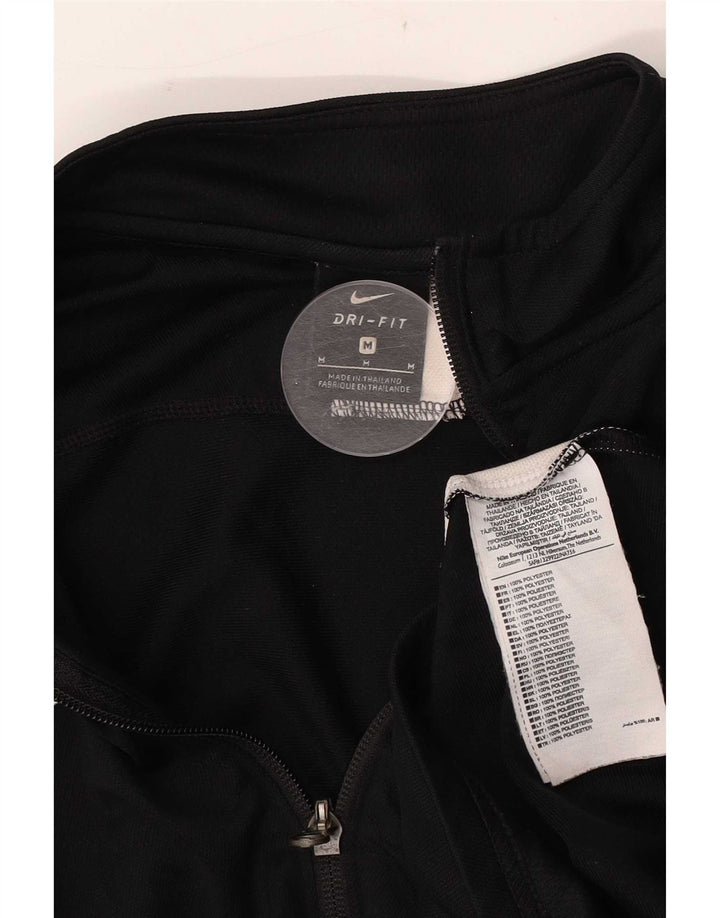 Nike Dri Fit gornja jakna za trenirku srednje crne boje od poliestera
