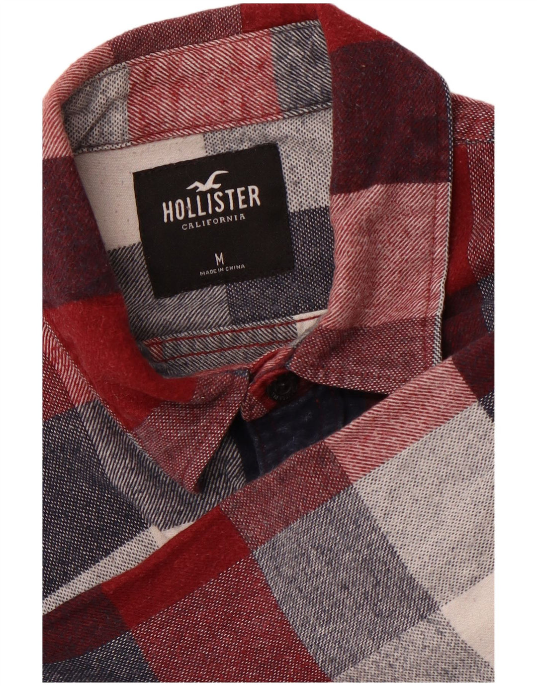 HOLLISTER Muška flanelska košulja srednje tamnocrvene boje