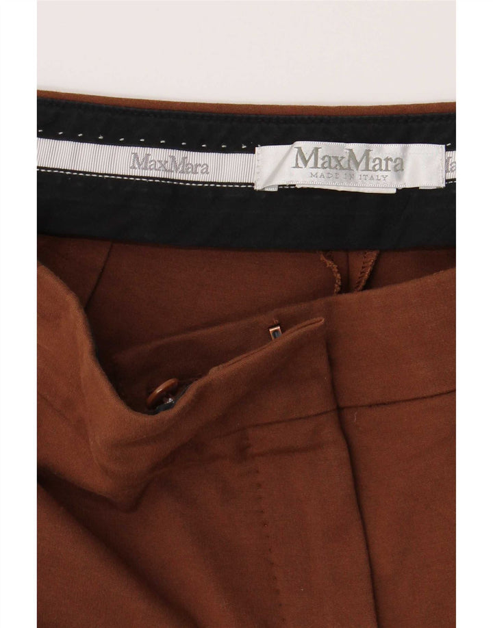 Max Mara ženske uske ležerne hlače W30 L26 smeđe