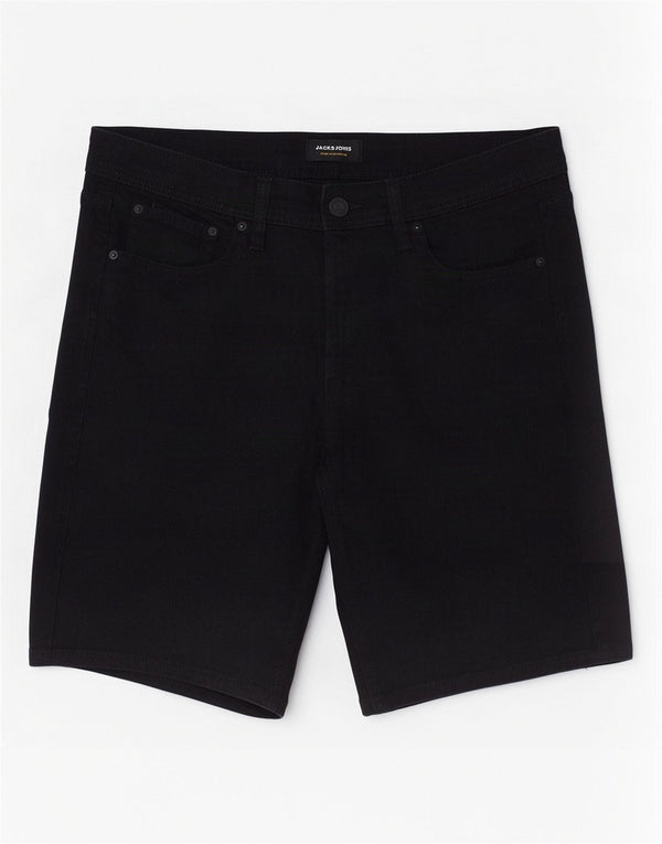 Jack & Jones Mens Regular Fit Denim Shorts Large W34 Black Cotton