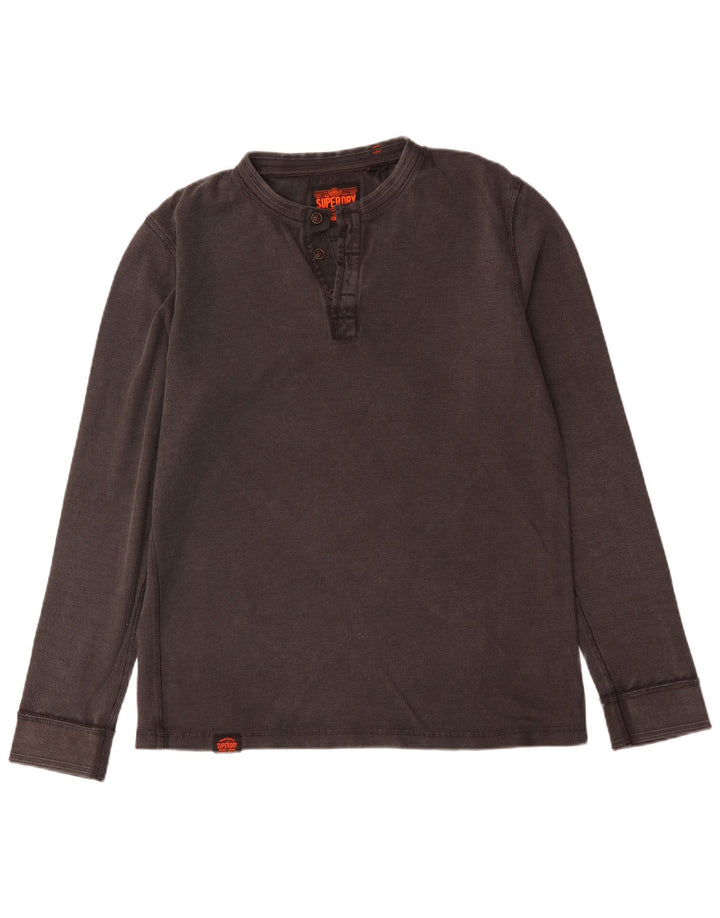 Superdry muška majica dugih rukava, veliki sivi pamuk