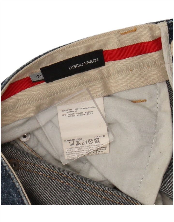 Dsquared2 muške ravne traperice IT 48 srednje W34 L29 plavi pamuk